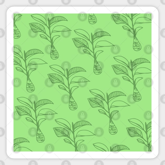 tropical plant hawaii aloha print Sticker by maplunk